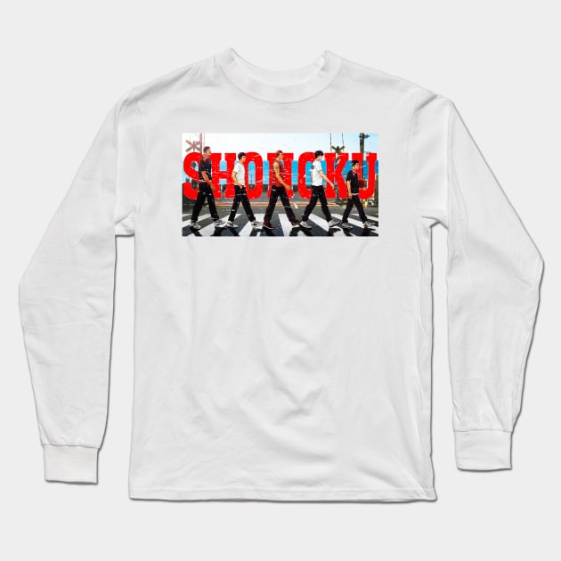 Shohoku Crossing (Distressed) Long Sleeve T-Shirt by Aine Creative Designs